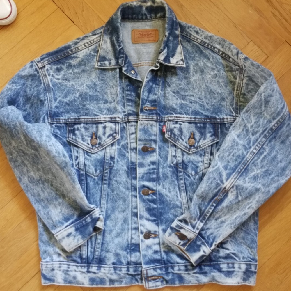 Levi's Vtg acid wash vintage jean jacket - Picture 7 of 8